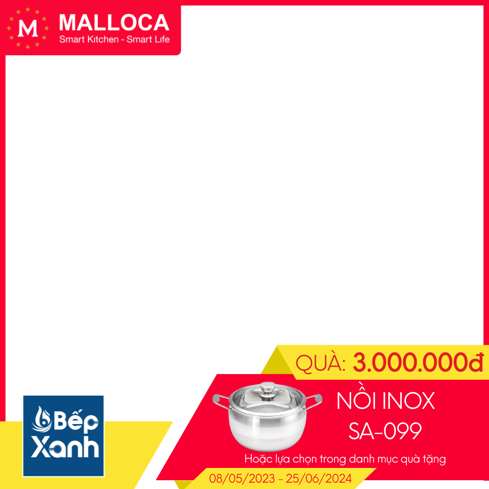 Máy hút mùi Classic Malloca H342.9 New (Inox, kính đen)